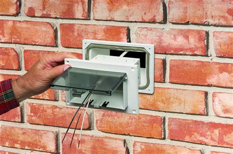 electrical box for brick|recessed electrical box with adapter.